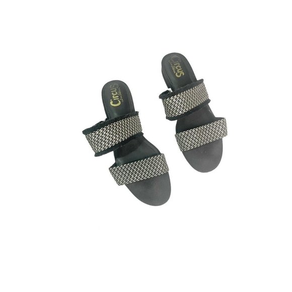 CIRCUS by Sam Edelman Black Fringe Casual Sandals Sz10 - Picture 1 of 4